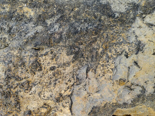 close up of large natural stone with abstract texture