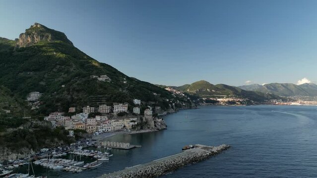 Aerial view of Cetara.
Amalfi Coast , Salerno , Campania.