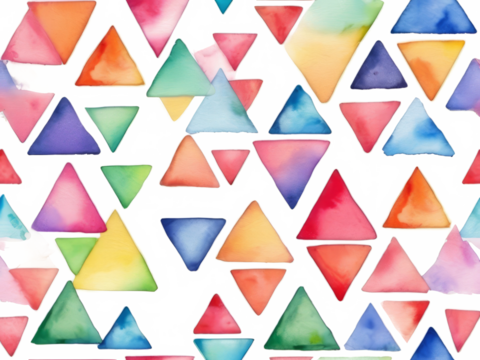 colorful watercolor abstract triangle Background