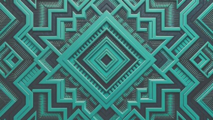 Symmetrical Geometric Shapes Artwork