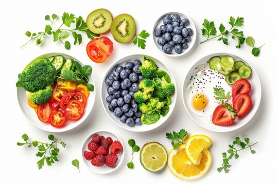 Vibrant and nutritious meal plating with a focus on fresh ingredients and colorful presentation