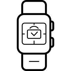 Obraz premium Icon Name Fitness Tracker - An image depicting a fitness tracker, which can be inferred from the extracted path strings.
