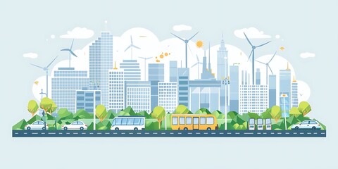 Smart city illustration