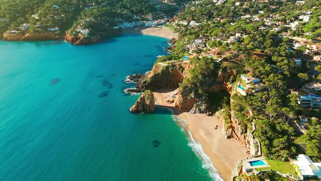 Amazing Costa Brava coast along the Mediterranean Sea in Spain