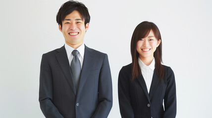 笑顔の若手社員 ビジネスマン ビジネスウーマン