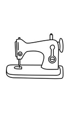 Machine sewing lineart