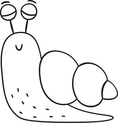 Sleeping Snail Doodle