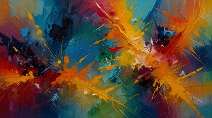 Closeup Abstract Oil Painting with Bold Brushstrokes,background design, website background, artistic wallpaper, visual storytelling, abstract art print