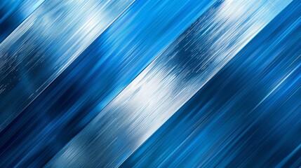 A blue and white striped background with a silver line