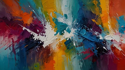 Closeup Abstract Oil Painting with Bold Brushstrokes,background design, website background, artistic wallpaper, visual storytelling, abstract art print