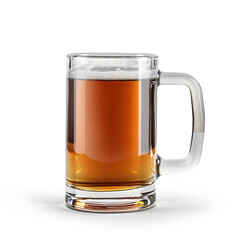 Beer mug clinking isolated on white background, cinematic, png
