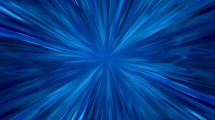 A blue and white image of a light blue starburst with a blue background