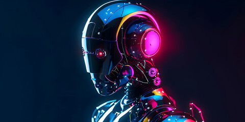 Futuristic Humanoid Android	