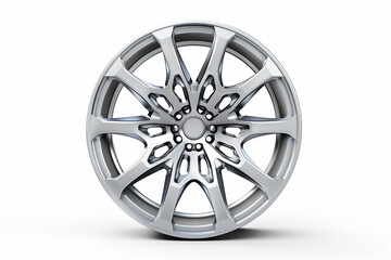 Obraz premium Wheel on White Background