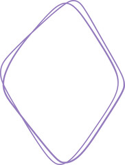 Rhombus Outline Frame