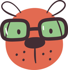 Dog With Sunglasses Portrait