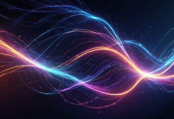 Abstract technology background of high speed global data transfer, ultra fast broadband and connection, digital cyber tech motion