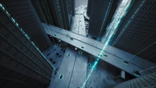 Autonomous Cars Transporting Goods And People Using Radar Technology To Autopilot Bright Future Utopia Artificial Intelligence Cgi