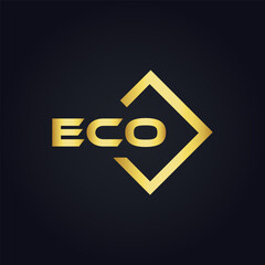 ECO logo. E C O design. White ECO letter. ECO, E C O letter logo design. E C O letter logo design in FIVE, FOUR, THREE, style. letter logo set in one artboard. E C O letter logo vector design.
