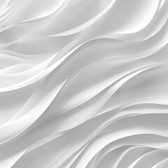 Fototapeta premium Abstract white wavy background design