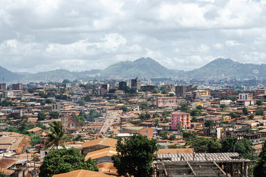 view of part of the Essos district in yaounde