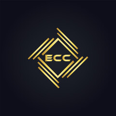ECC logo. E C C design. White ECC letter. ECC, E C C letter logo design. E C C letter logo design in FIVE, FOUR, THREE, style. letter logo set in one artboard. E C C letter logo vector design.