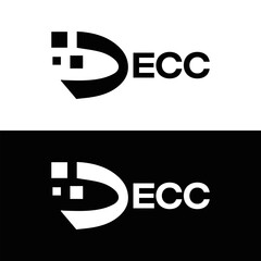 ECC logo. E C C design. White ECC letter. ECC, E C C letter logo design. E C C letter logo design in FIVE, FOUR, THREE, style. letter logo set in one artboard. E C C letter logo vector design.