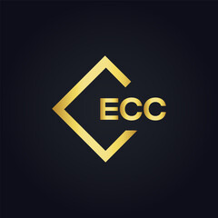 ECC logo. E C C design. White ECC letter. ECC, E C C letter logo design. E C C letter logo design in FIVE, FOUR, THREE, style. letter logo set in one artboard. E C C letter logo vector design.