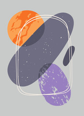 Abstract Shapes Modern Art Frame