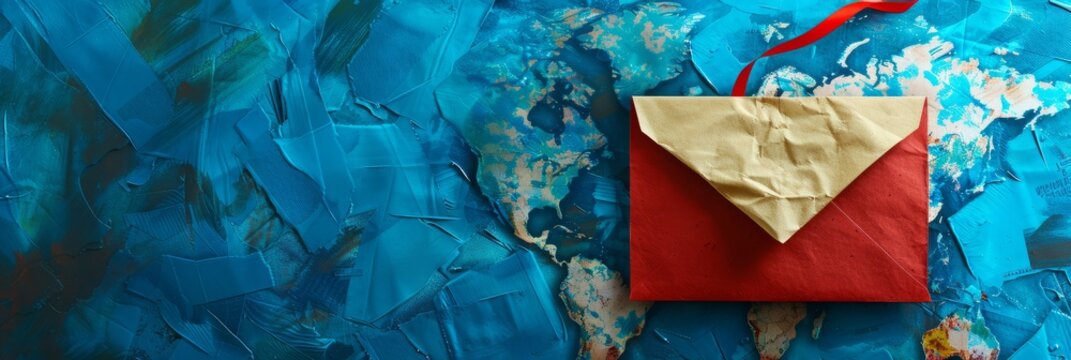 World Post Day Concept with copy space area for text