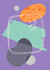 Abstract Shapes Modern Art Frame