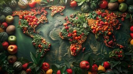 World Food Day concept with copy space area for text