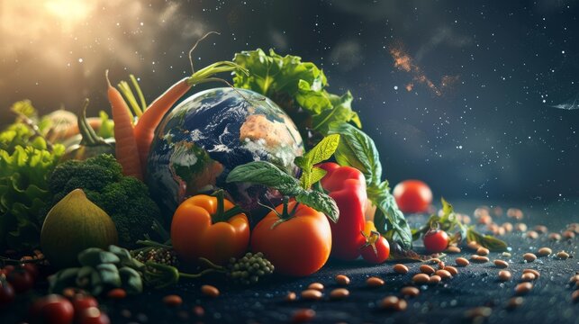 World Food Day concept with copy space area for text