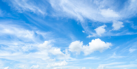 Sky Cloud Blue Background Paronama Web Cloudy summer Winter Season Day, Light Beauty Horizon Spring Brigth Gradient Calm Abstract Backdrop Air Nature View Wallpaper Landscape Cyan color Environment.