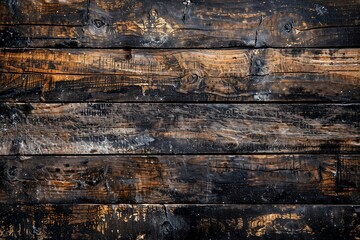 An old wooden wall with peeling paint in different shades of colors - Generative AI	
