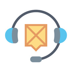 Customer Support Icon - Headset Icon For Customer Service, Support, And Helpdesk