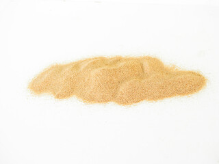 Sand Beach Isolated White Background Texture Summer Desert Zen Garden Coast Ocean for Vacation, Hot...