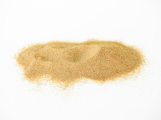 Sand Beach Isolated White Background Texture Summer Desert Zen Garden Coast Ocean for Vacation, Hot...