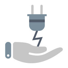 Obraz premium Energy Saving Icon - Reducing Energy Consumption