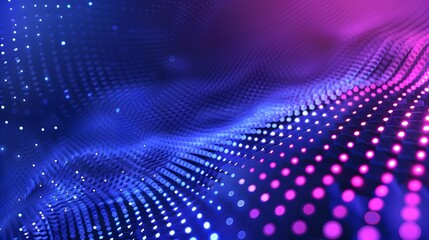 Blue-purple gradient background with dots, light color theme, bright and clean appearance. A minimalist design that highlights the beauty of technology in high definition.