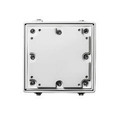 Fototapeta premium isolated white background of junction box