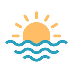 Summer Holidays Icons for Vacation