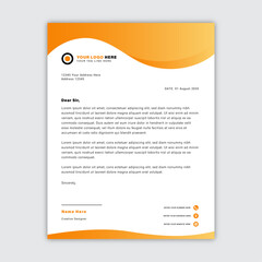 Modern Corporate Business Letterhead Design Template