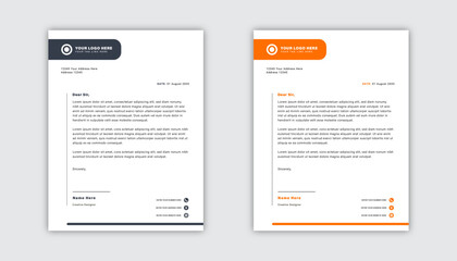 Modern Corporate Business Letterhead Design Template