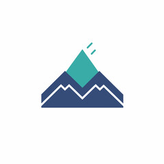 Mountain logo for Capital projects strength and stability 🏔️✨ Ideal for investment firms seeking to convey reliability and solid growth in financial ventures #SteadyGrowth #MountainStrength