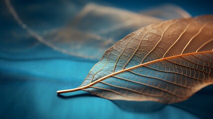 Perfect leaf veins. Generative AI