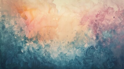 Obraz premium Soft pastel watercolor washes forming an ethereal backdrop