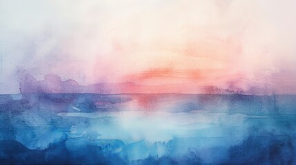 Soft pastel watercolor washes forming an ethereal backdrop