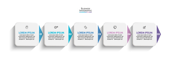 Business data visualization. timeline infographic icons designed for abstract background template milestone element modern diagram process technology digital marketing data presentation chart Vector