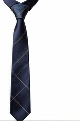 blue and white striped tie